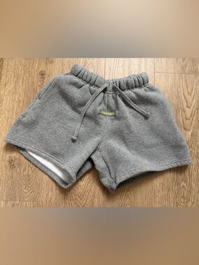 ESSENTIALS Kids Gray Fleece Drawstring Sweat Shorts